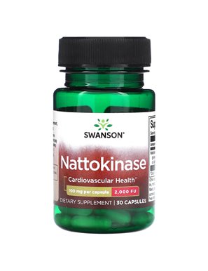 Swanson, Nattokinase, 100 mg, 30 Kapseln