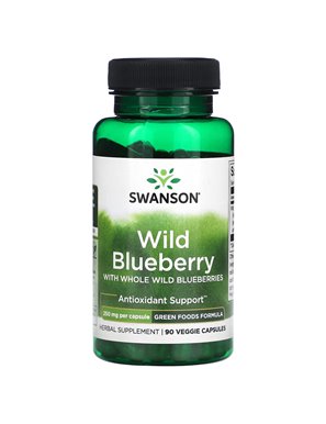 Swanson, Wild Blueberry with Whole Wild Berries, 250mg, 90 Vegetarian Capsules