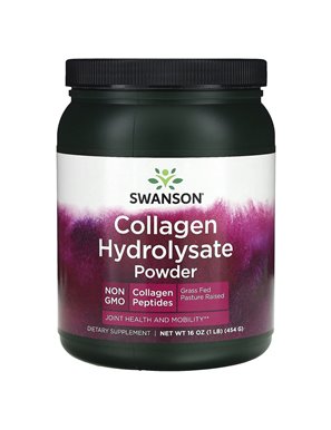 Swanson, Kollagenhydrolysatpulver, 1 lb (454 g) Swanson, Kollagenhydrolysatpulver, 1 lb (454 g)