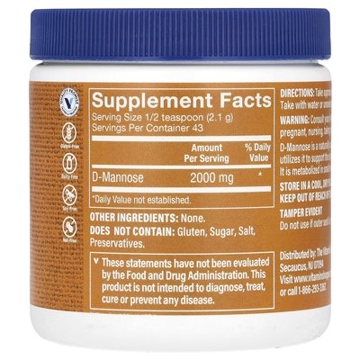 The Vitamin Shoppe, proszek D-Mannose, 3,2 uncji (90,3 g)