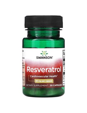 Swanson, Resveratrol, 50mg, 30 Capsules Swanson, Resveratrol, 50mg, 30 Capsules