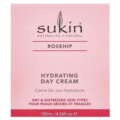 SUKIN, Feuchtigkeitsspendende Tagescreme, Hagebutte, 4,06 Fl Oz (120 ml)