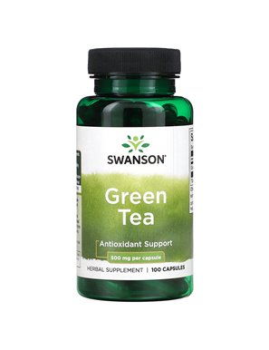 Swanson, Grüner Tee, 500 mg, 100 Kapseln