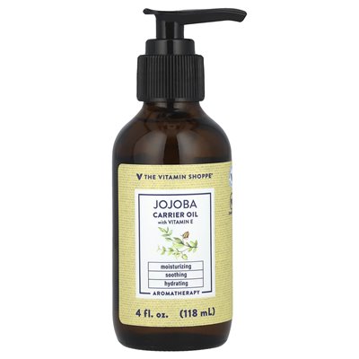 The Vitamin Shoppe, olej nośnik Jojoba z witaminą E, 4 Fl Oz (118 ml)
