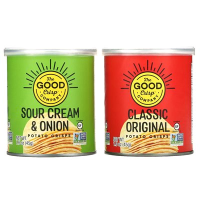 Good, Crispy Firm, Potato Chips, Variety Pack, 8 Count, 1.6 Ounces (45 G)