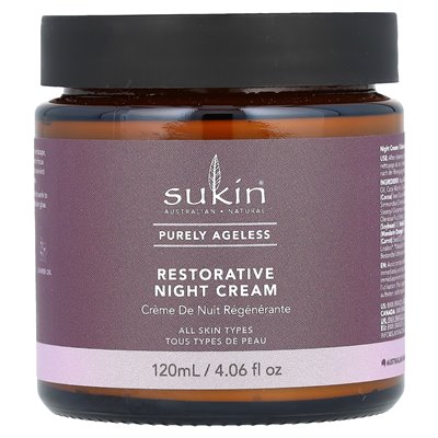 SUKIN, Pure Timeless Regenerative Nachtcreme, 4,06 fl oz (120 ml)