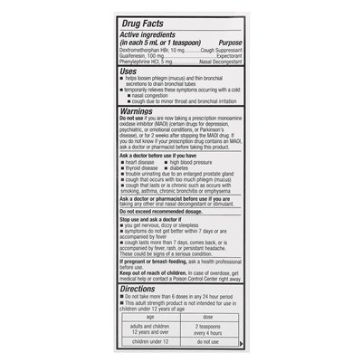 Tukol, multi-symptom, kaszel i przekrwienie, w wieku 12+, 4 fl oz (118 ml)