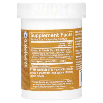 The Vitamin Shoppe, Ultimate 10+ probiotyki, 100 miliardów CFU, 30 kapsułek warzywnych