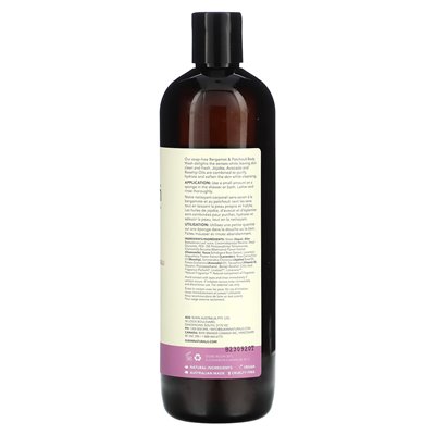 Sukin, Botanical Body Wash, Bergamot &amp Patchouli, 16. 9 uncji (500 ml)