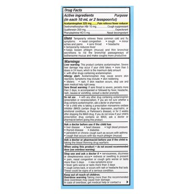 Tukol, Dziecięcy, Cold &amp Flu, w wieku 6-11, jagody, 4 fl oz (118 ml)