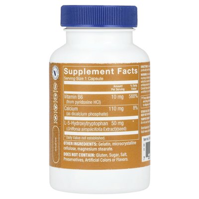 Witaminy Shoppe, 5-HTP z witaminą B6, 120 kapsułek