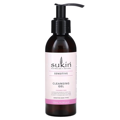SUKIN, GEL CLEATING, sensitive, 4.23 Fl Oz (125 ml)