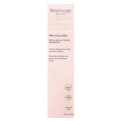 Reservage Beauty, Hydration Hand &amp Foot Cream, 2,5 uncji (75 ml)