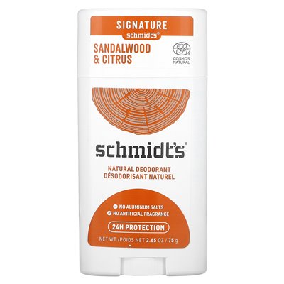 Schmidt's, Natural Dedorant, Sandalwood & Citrus, 2,65 uncji (75 g) Schmidt's, Natural Dedorant, Sandalwood & Citrus, 2,65 uncji (75 g)