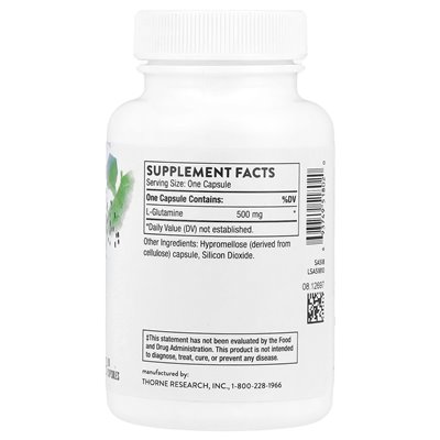 Thorne, L-Glutamine, 90 Capsules