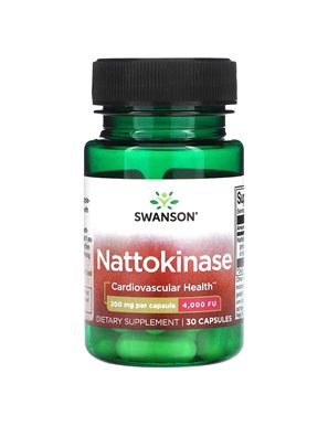Swanson, Nattokinase, 200 mg, 30 Kapseln Swanson, Nattokinase, 200 mg, 30 Kapseln