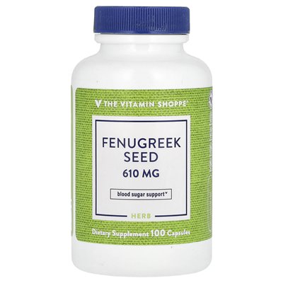 Witaminy Shoppe, fenugreek, 610 mg, 100 kapsułek