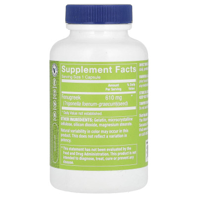 Witaminy Shoppe, fenugreek, 610 mg, 100 kapsułek