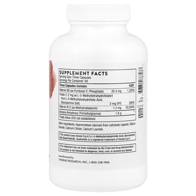Thorne, Methyl-Guard®, 180 kapsułek Thorne, Methyl-Guard®, 180 kapsułek