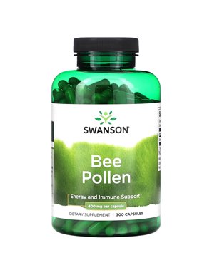 Swanson, Bienenpollen, 400 mg, 300 Kapseln Swanson, Bienenpollen, 400 mg, 300 Kapseln