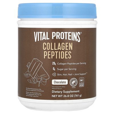 Proteiny Vitalne, Peptydy Kolagenu, Czekolada, 26.8 uncji (761 g) Proteiny Vitalne, Peptydy Kolagenu, Czekolada, 26.8 uncji (761 g)