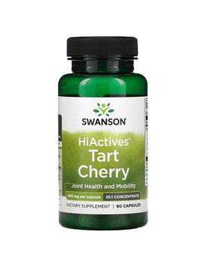 Swanson, HiActives Wiśniowa Kwaśna, 465 mg, 60 kapsułek