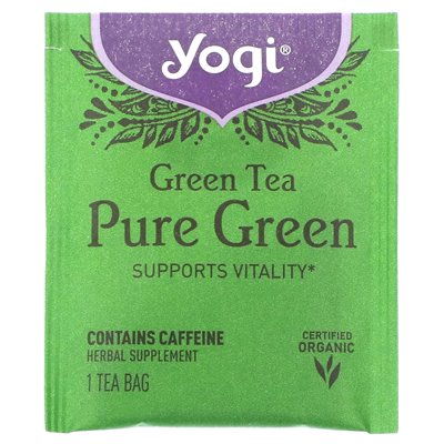 Yogi Tea, Reiner Grüner Tee, 16 Teebeutel, 1,09 oz (31 g)