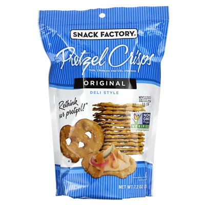 Snack Factory, Pretzel Chips, Original, Delicatessen, 7.2 oz (204 g)