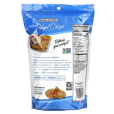 Snack Factory, Pretzel Chips, Original, Delicatessen, 7.2 oz (204 g)