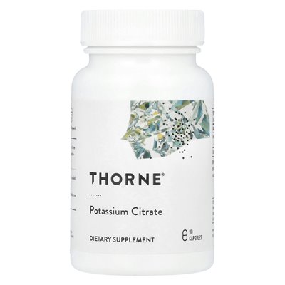 Thorne, cytrynian potasu, 90 kapsułek