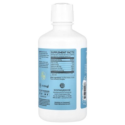 Sunwarrior, ciekłe światło, kompleks kwasu fulwowego, 32 fl Oz (946,3 ml) Sunwarrior, ciekłe światło, kompleks kwasu fulwowego, 32 fl Oz (946,3 ml)
