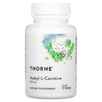 Thorne, Acetyl-L-Carnitine, 500mg, 60 Capsules