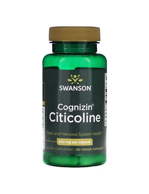 Swanson, Cognizin Citicolin, 500 mg, 60 vegetarische Kapseln Swanson, Cognizin Citicolin, 500 mg, 60 vegetarische Kapseln