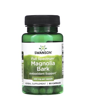 Swanson, Vollspektrum-Magnolienrinde, 400 mg, 60 Kapseln