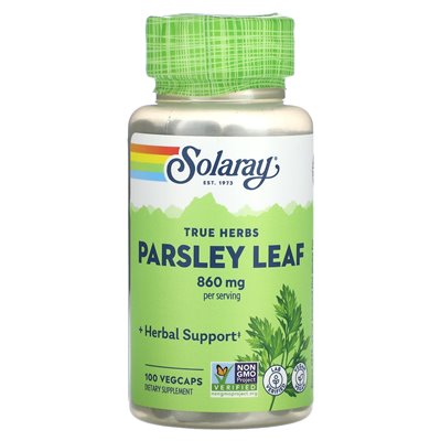 Solaray, True Herbs, Partsley Leaf, 860 mg, 100 Vegcaps (430 mg na kapsułkę) Solaray, True Herbs, Partsley Leaf, 860 mg, 100 Vegcaps (430 mg na kapsułkę)