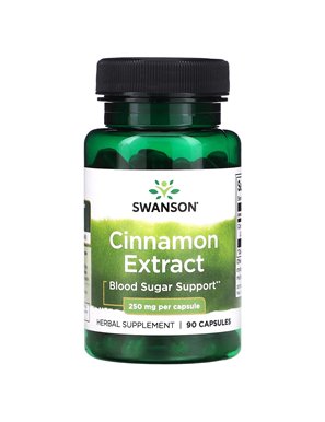 Swanson, Wyciąg z Cynamonu, 250 mg, 90 Kapsułek Swanson, Wyciąg z Cynamonu, 250 mg, 90 Kapsułek