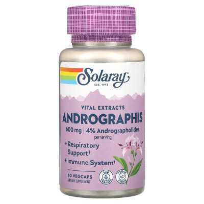 Solaray, istotne ekstrakty, andrographis, 600 mg, 60 Vegcaps (300 mg na kapsułkę) Solaray, istotne ekstrakty, andrographis, 600 mg, 60 Vegcaps (300 mg na kapsułkę)