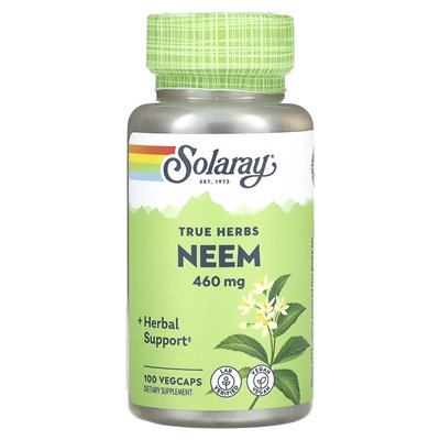 Solaray, True Herbs, Neem, 460 mg, 100 vegetarische Kapseln