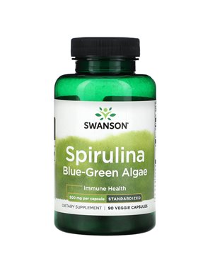 Swanson, Spirulina Sea Greens, 500mg, 90 Vegetarian Capsules Swanson, Spirulina Sea Greens, 500mg, 90 Vegetarian Capsules