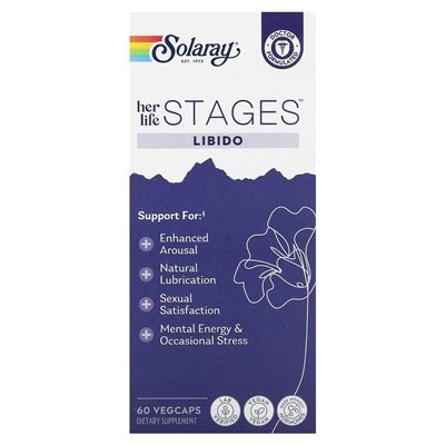 Solaray, jej etapy życia, libido, 60 vegcaps