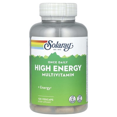 Solaray, raz dziennie o wysokiej energii multiwitaminy, 120 warzyw Vegcaps Solaray, raz dziennie o wysokiej energii multiwitaminy, 120 warzyw Vegcaps