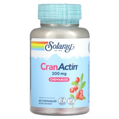 Solaray, Cranactin, Chewables, 200 mg, 60 żuć