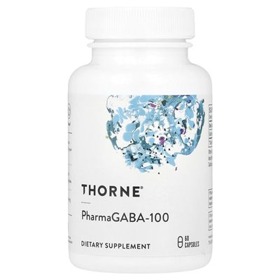 Thorne, Pharmagaba-100, 60 kapsułek