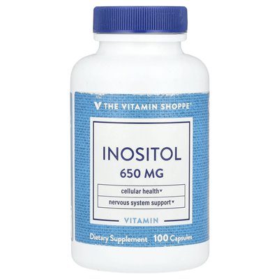 Witaminy Shoppe, inozytol, 650 mg, 100 kapsułek