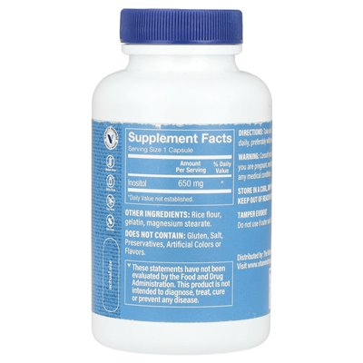 Witaminy Shoppe, inozytol, 650 mg, 100 kapsułek