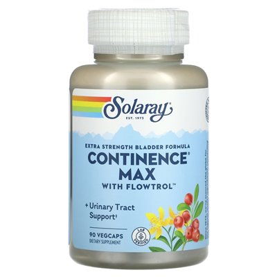 Solaray, formuła pęcherza dodatkowego wytrzymałości, Continence Max z Flowtrol, 90 Vegcaps
