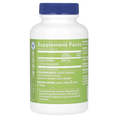 Witaminy Shoppe, kątowe pokrzywy, 480 mg, 100 kapsułek