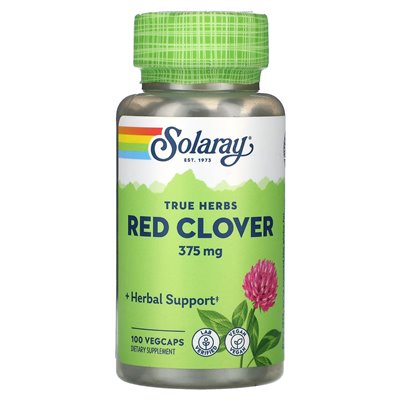 Solaray, True Herbs, Rotklee, 375 mg, 100 vegetarische Kapseln