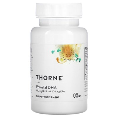 Thorne, Prenatalne DHA, 60 żelkapsułek Thorne, Prenatalne DHA, 60 żelkapsułek