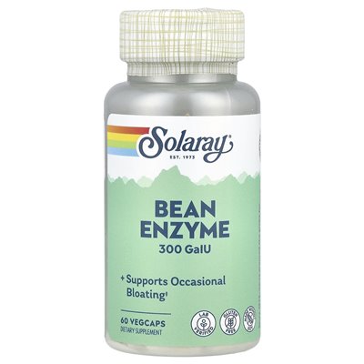 Solaray, enzym fasoli, 300 Gaiu, 60 warzyw
